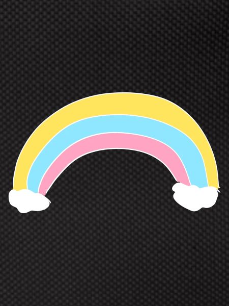 Rainbow icon clouds