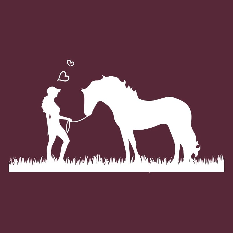 Frau mit Pferd