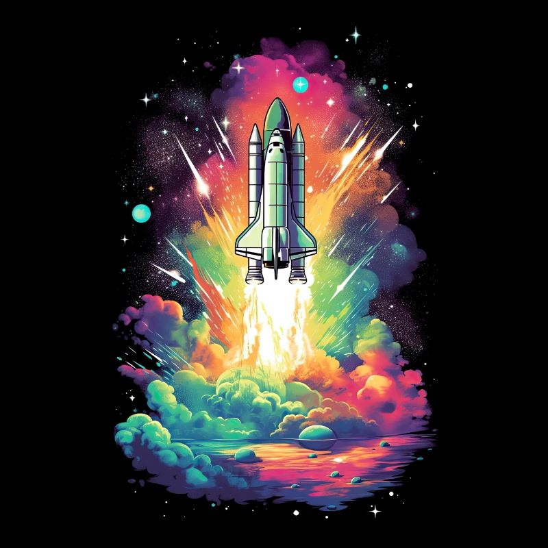 Lancement de fusée de la navette spatiale