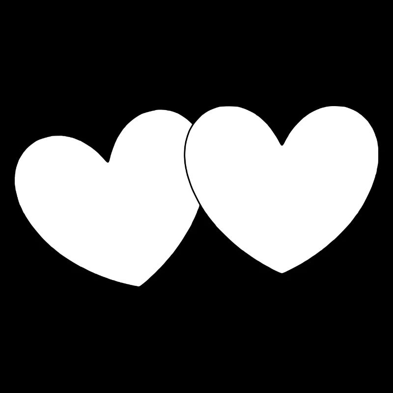 Weißes Herz Valentinstag