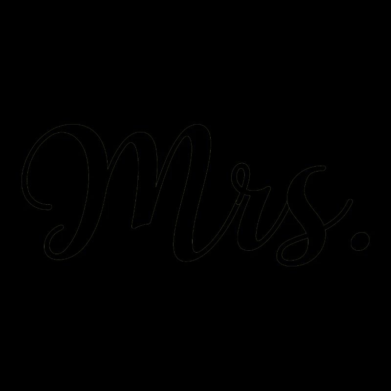 Mr. & Mrs. Just Married wedding bride design