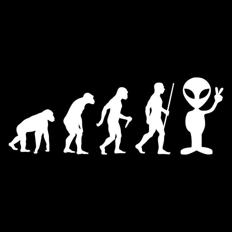Alien Peace UFO Evolution Gift Idea 005-076