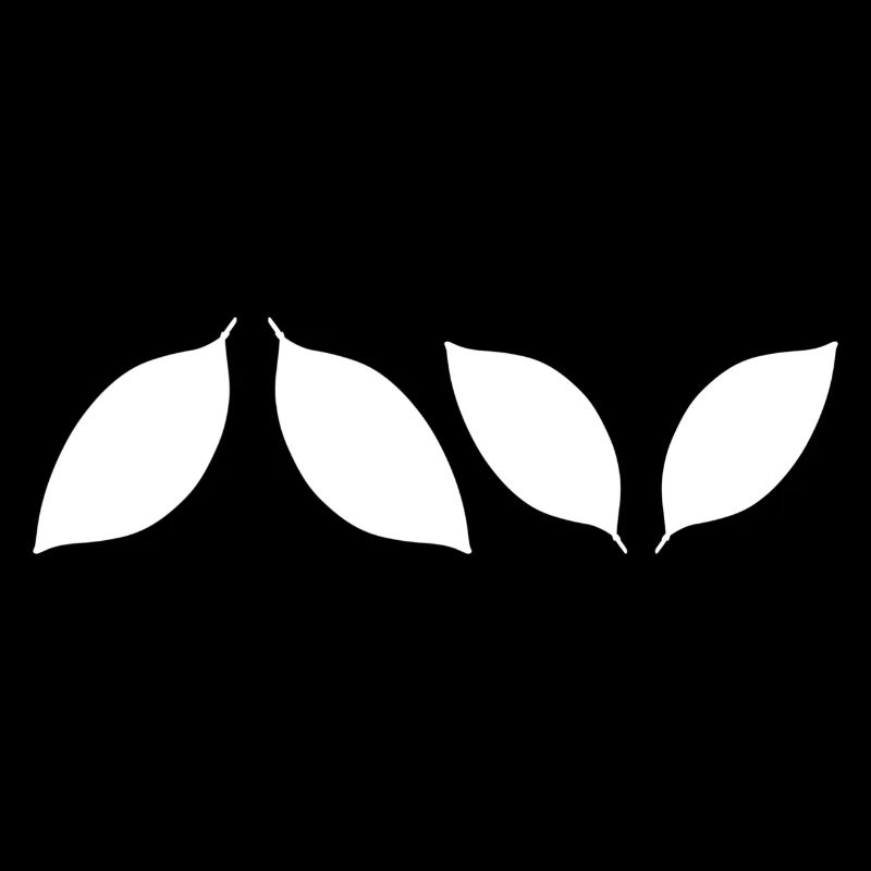 Quatre feuilles Formes d’icônes de feuille