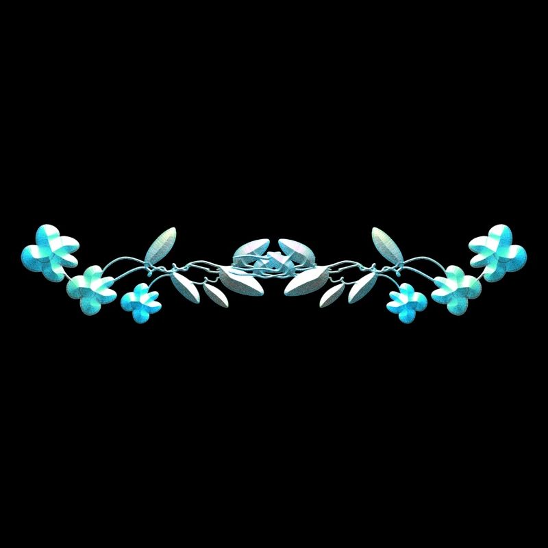 linie blumen blaue