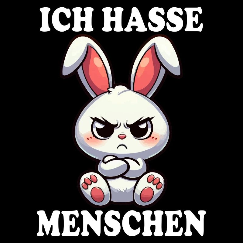ICH HASSE MENSCHEN Hase