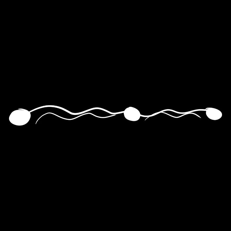 white line wavy dots