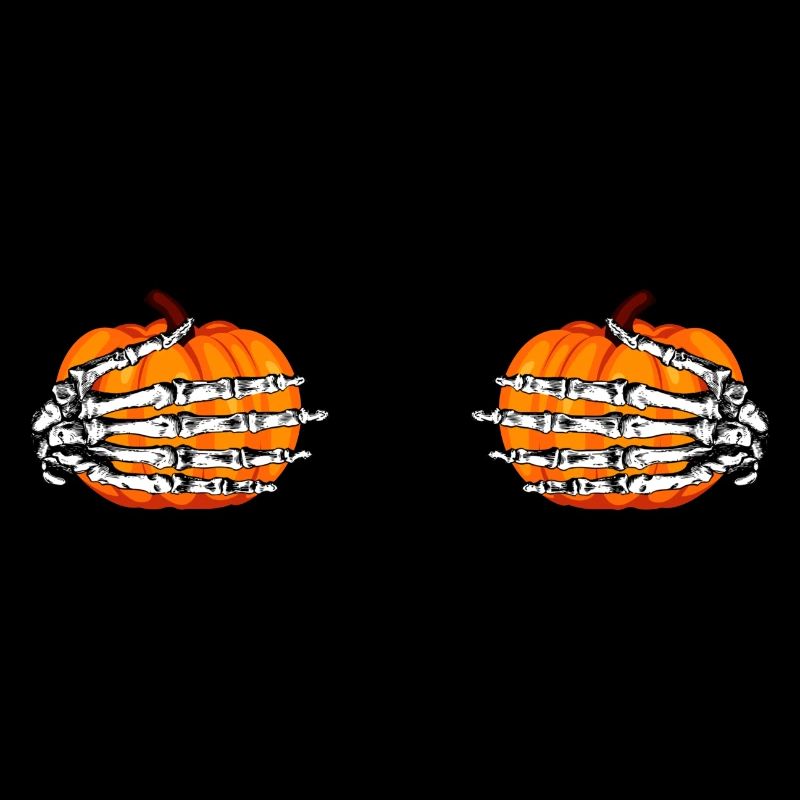 Pumpkin Skeleton Hands