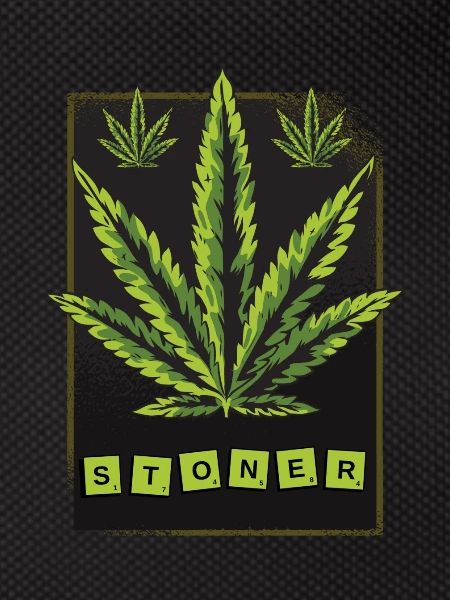 Stoner cannabis leaf