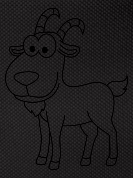 Mountain Goat Comic Animal
