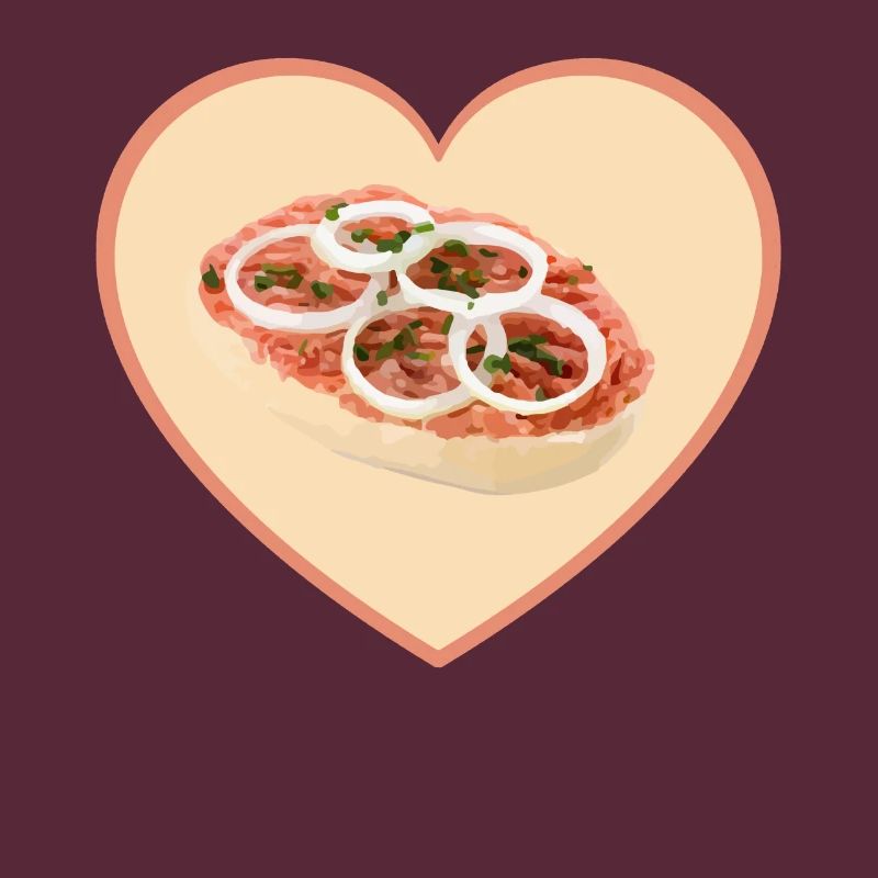 Mettbrötchen Herz Mett Hack Valentinstag Geschenk