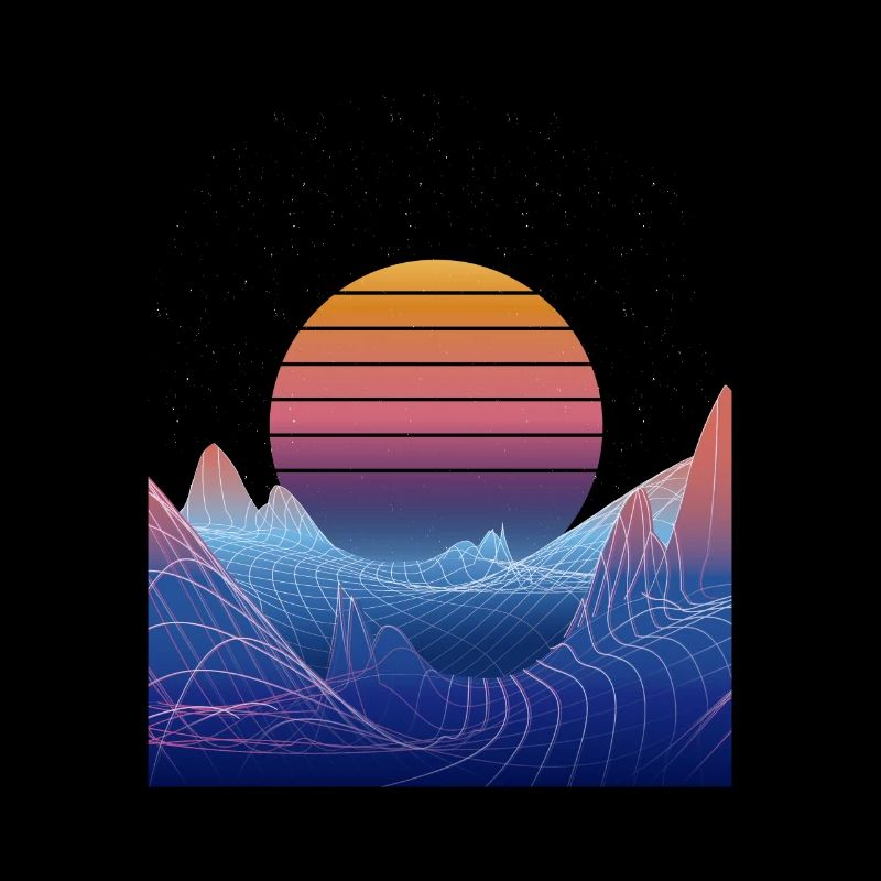 Synthwave Sunset Design