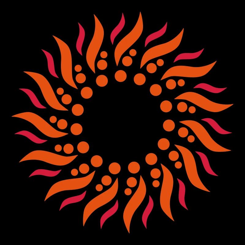 Psychedelic sun