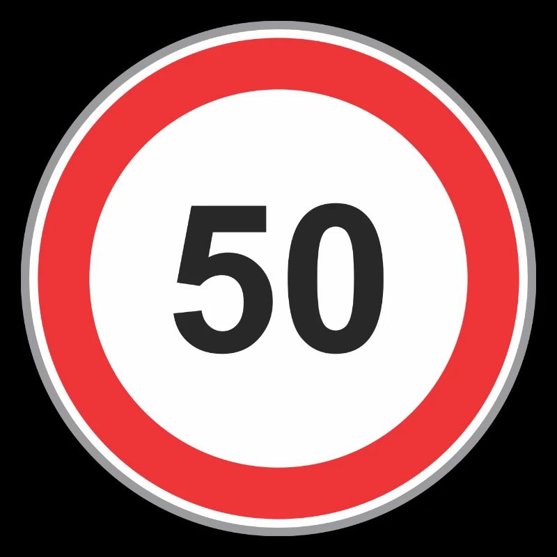 Panneau routier 50