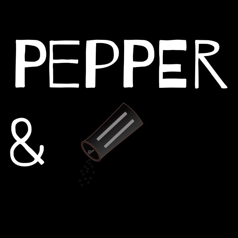 Partnerhirt - Pepper White, Comme le sel et le poivre