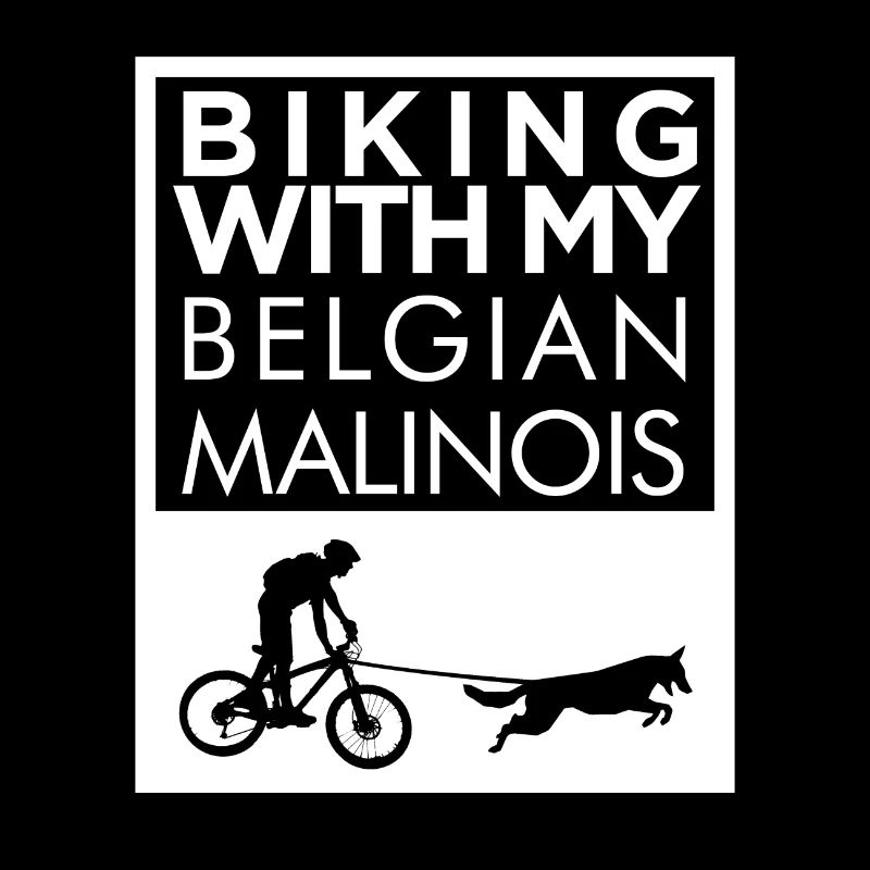 Belgischer Malinois Radfahren
