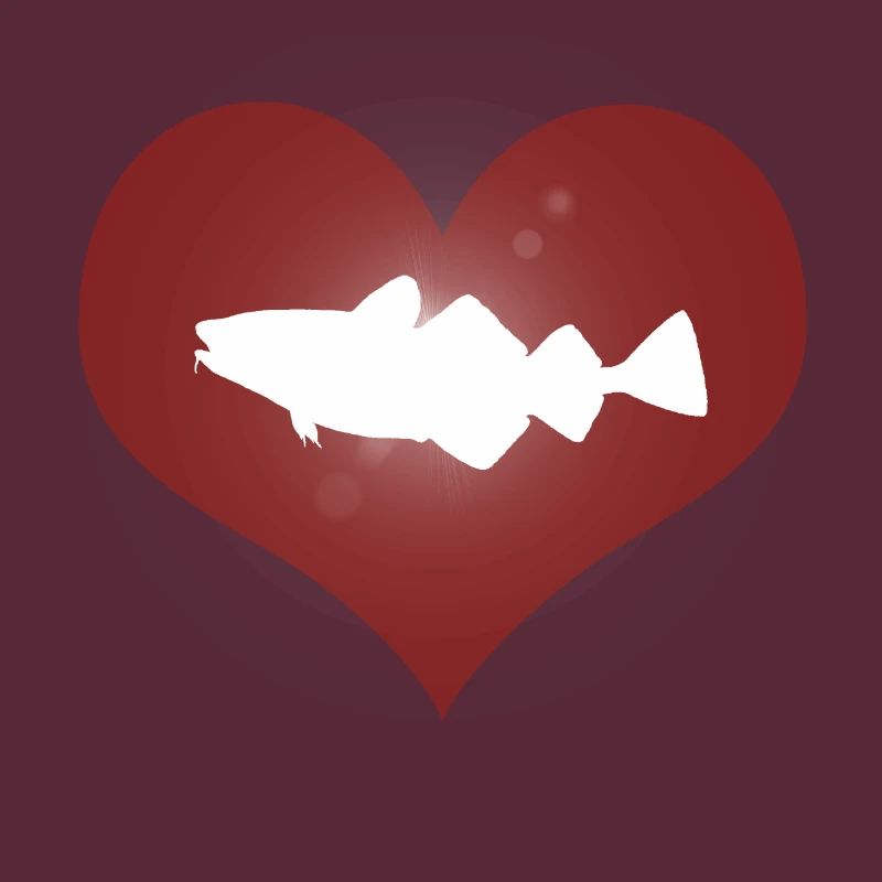 Heart cod - cod fishing