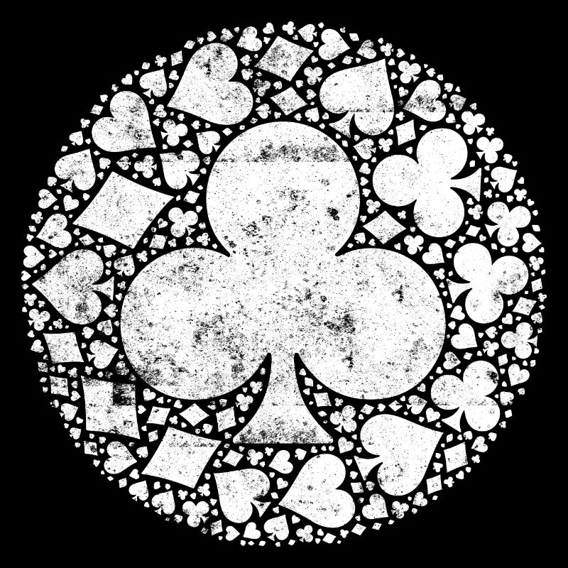 Cross Symbol Poker Circle