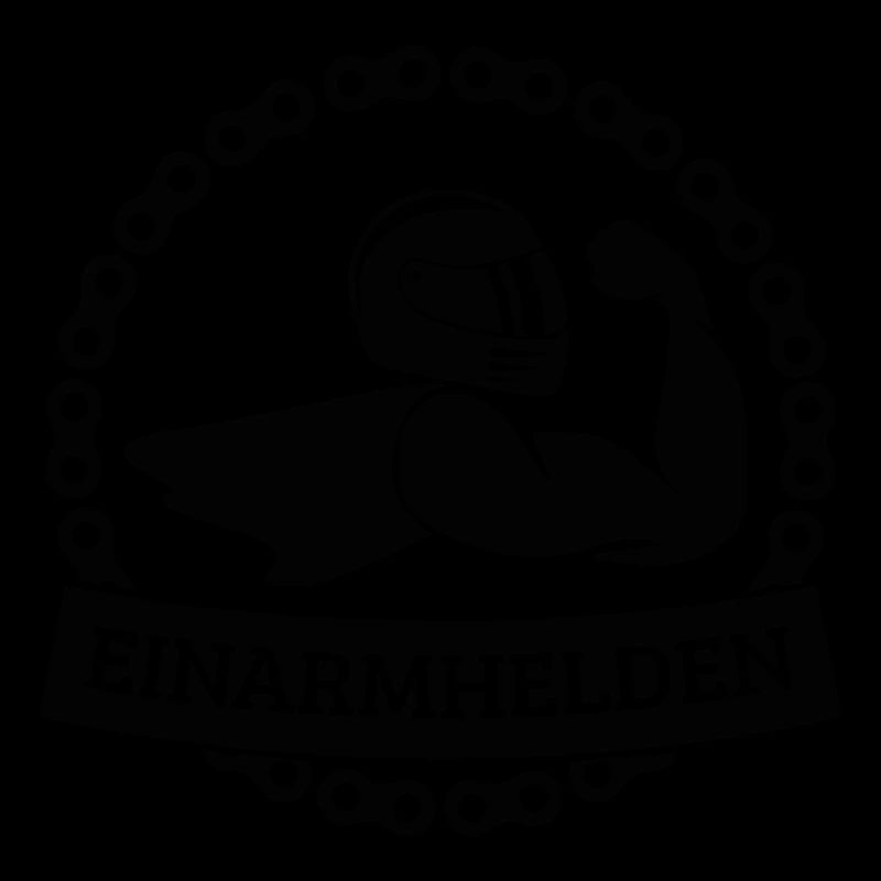 Einarmhelden 1-farbig (schwarz)