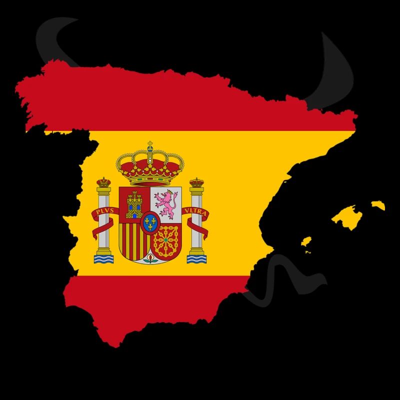 Spain with bull features