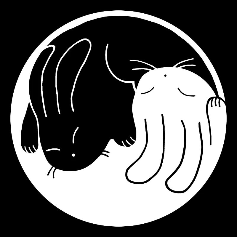 Kaninchen Yin-Yang