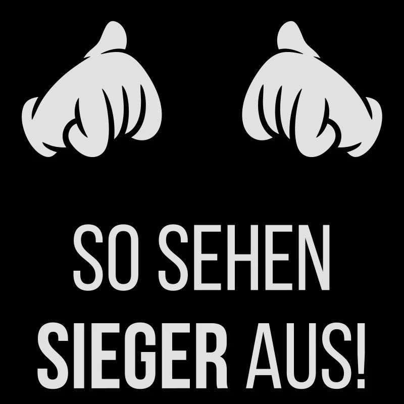 So Sehen Sieger Aus! (Comic-Hände / Neg / 2C)