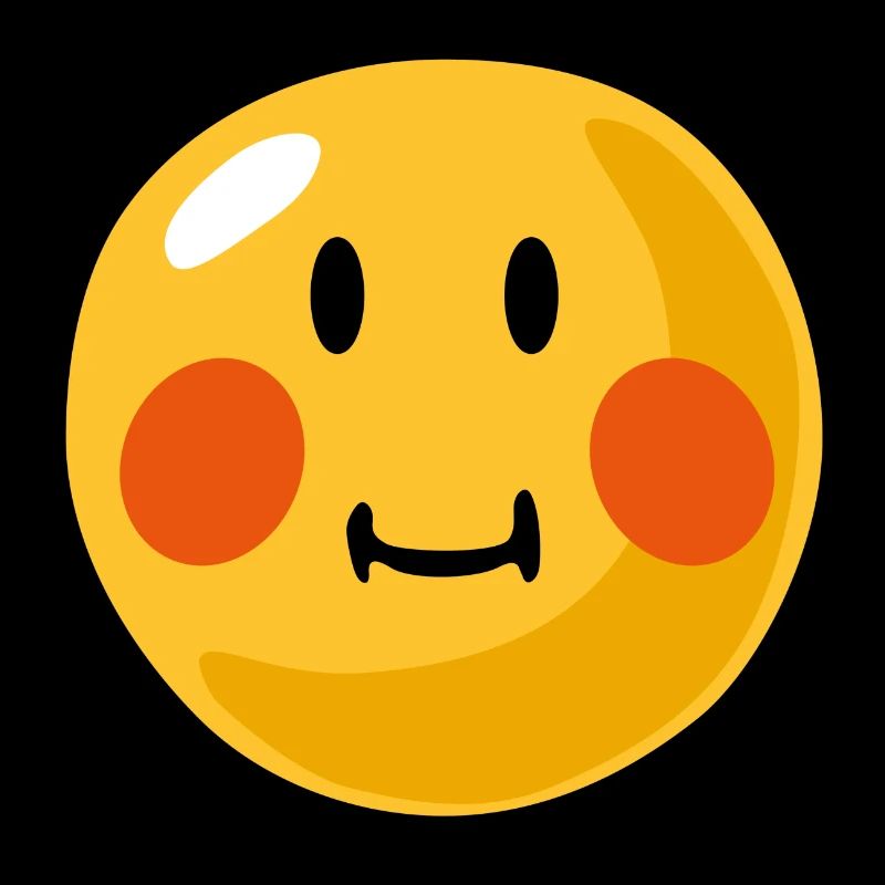 Smiley blushed