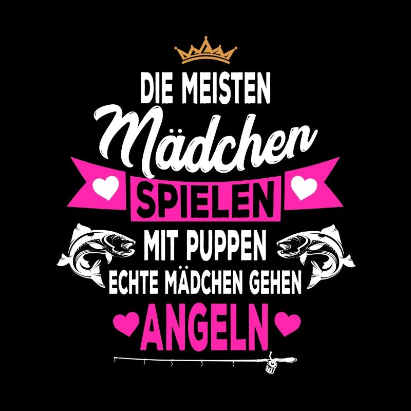 Echte Mädchen gehen Angeln Angler Papa