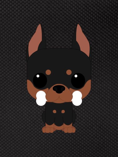 Doberman doux funko
