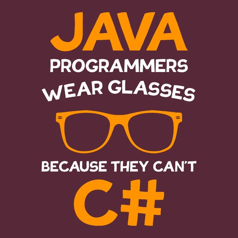 Programmeur Java porte des lunettes Programmeur C #