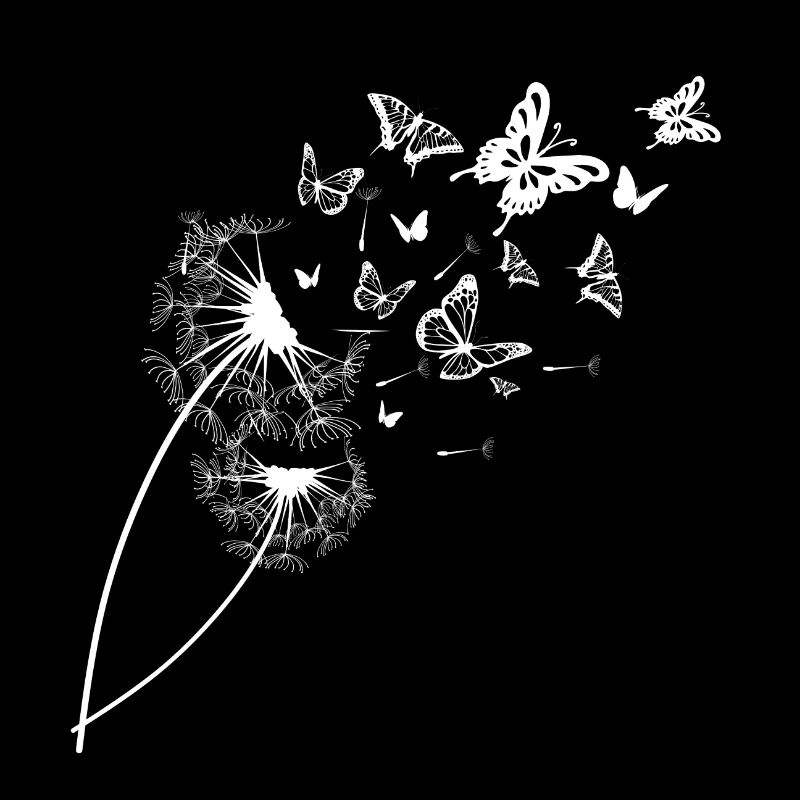 Pusteblume Schmetterlinge