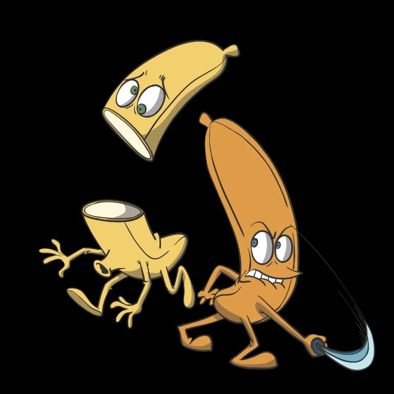 Bananes coupées avec une épée