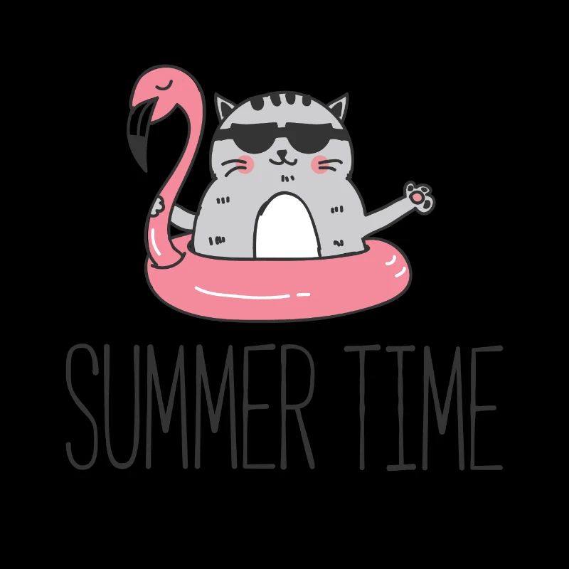 Summer time Sommer coole Katze