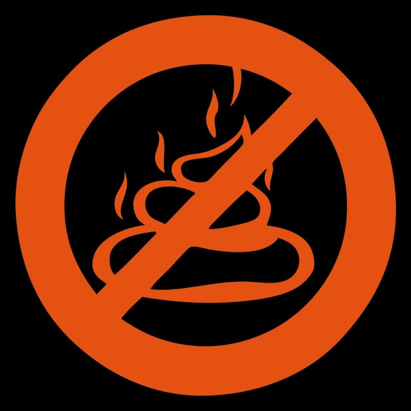 Sperrschild Kämmchen Scheiße Scheiße