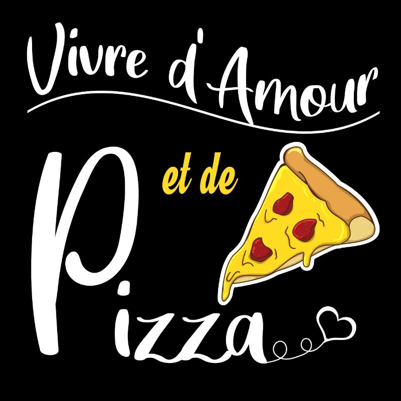 Vivre d'amour et de pizza. Humour