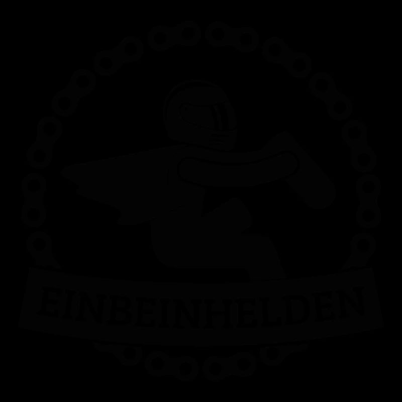 Einbeinhelden 1-farbig (schwarz)