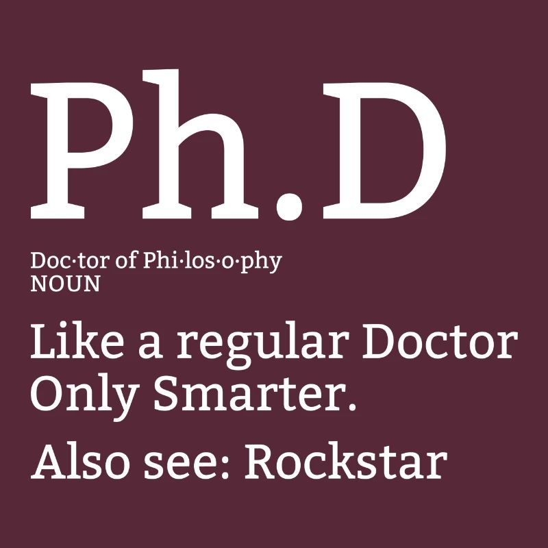 Phd Doktor Student Uni Spruch Geschenk
