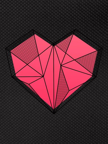 Sticker Heart Sticker Abstract