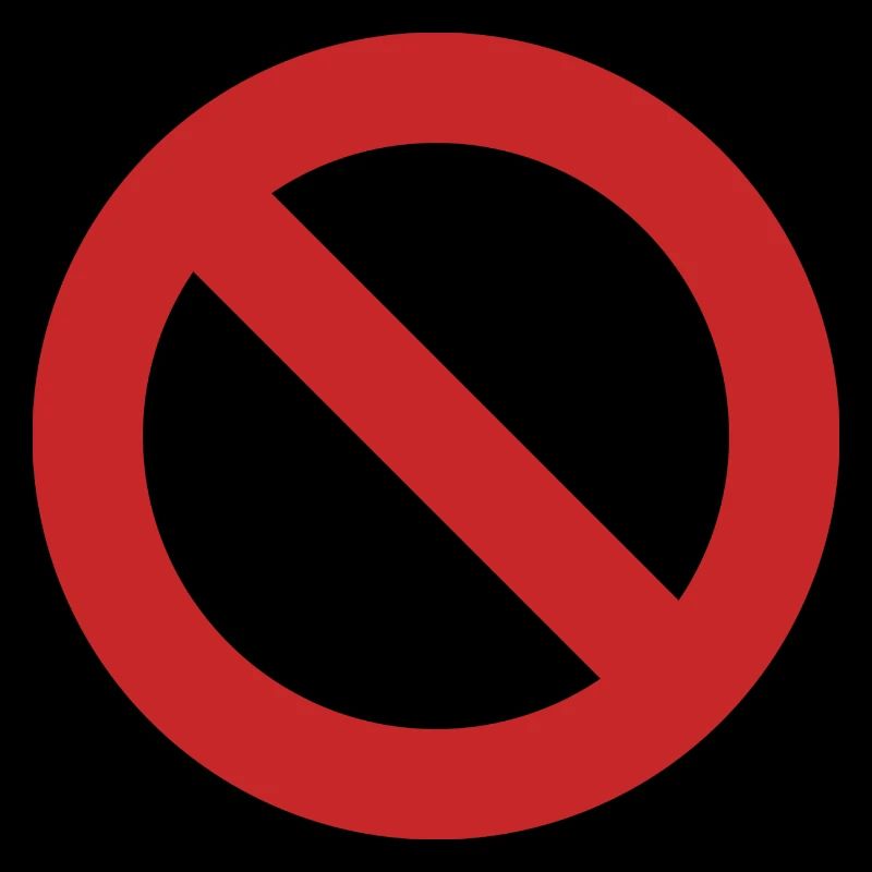 red circle red anti dont like hate against empty