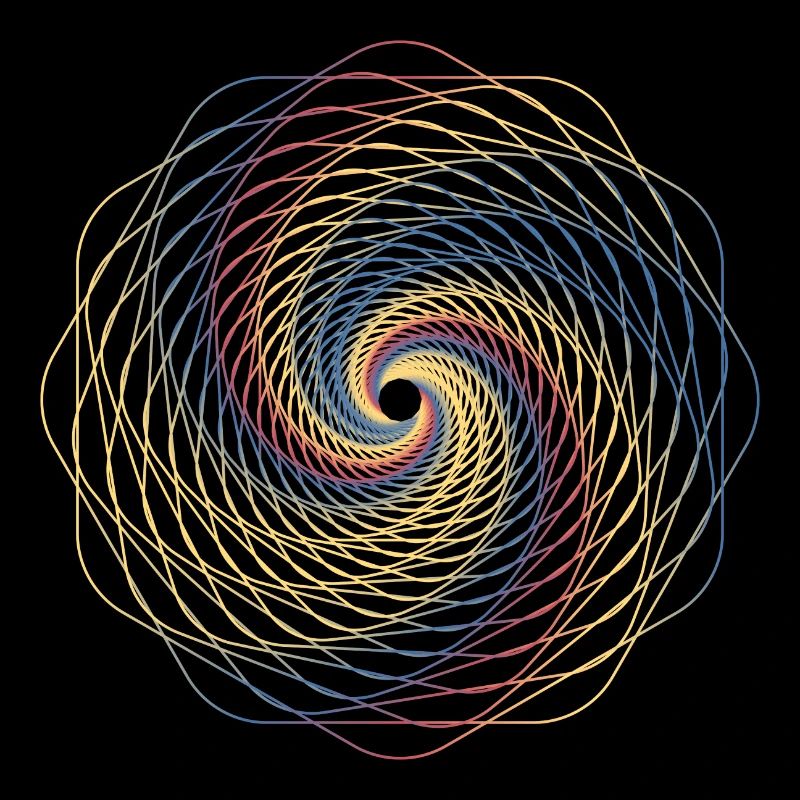Spirale de géométrie sacrée
