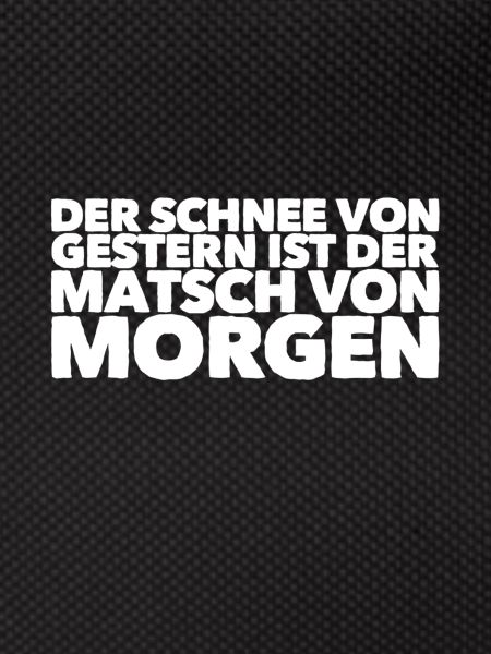 der Schnee wird zu Matsch