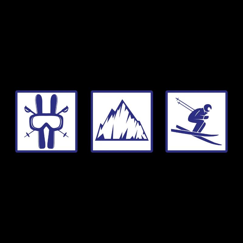 Skiing mountains gift ski