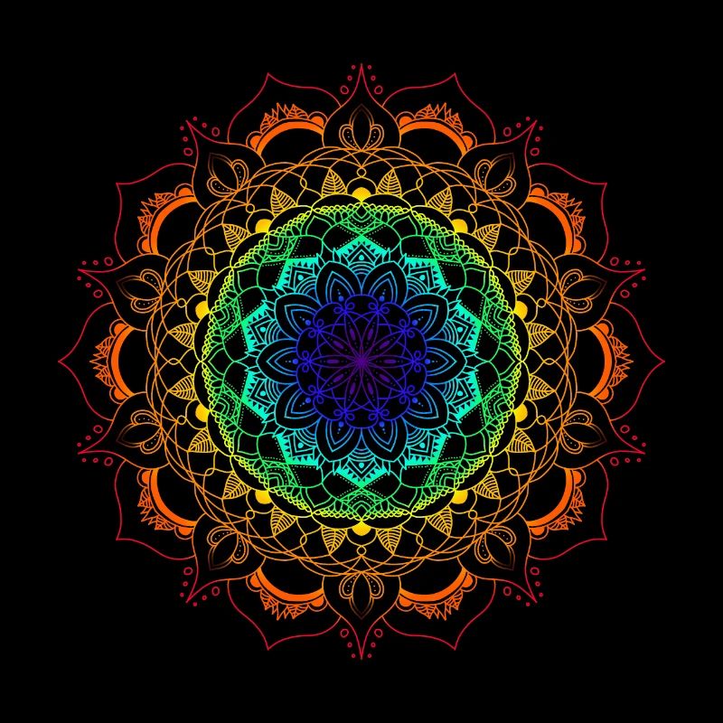 Regenbogen-Mandala