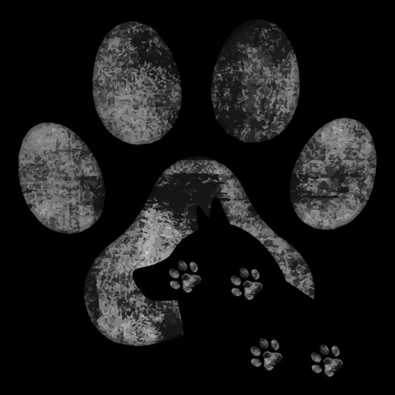 graue Malamute Pfote