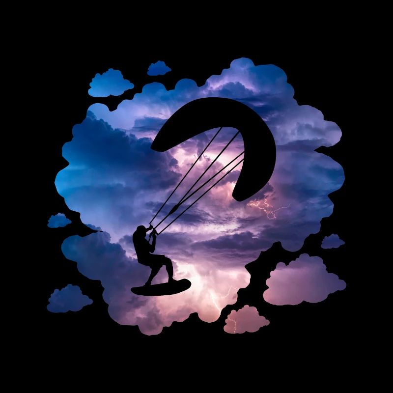 Double Exposure Kite Surfing Adventure Gift