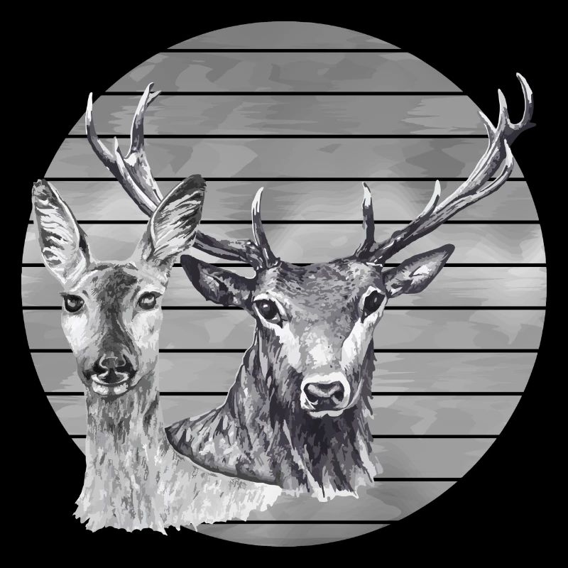 Hirsch und Reh