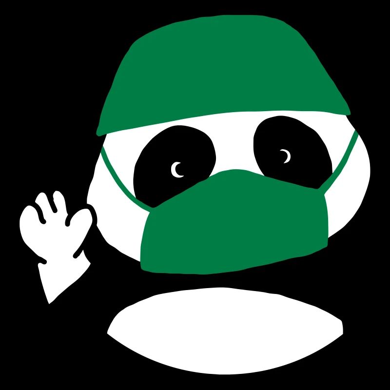 Panda surgeon operating room