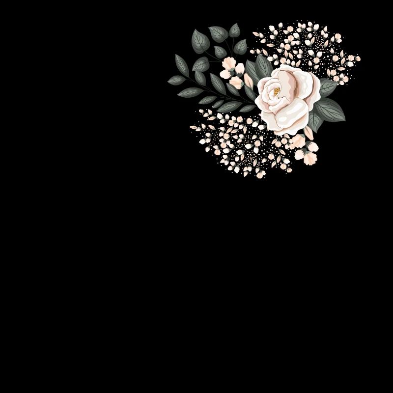 Buchstabe D blühende