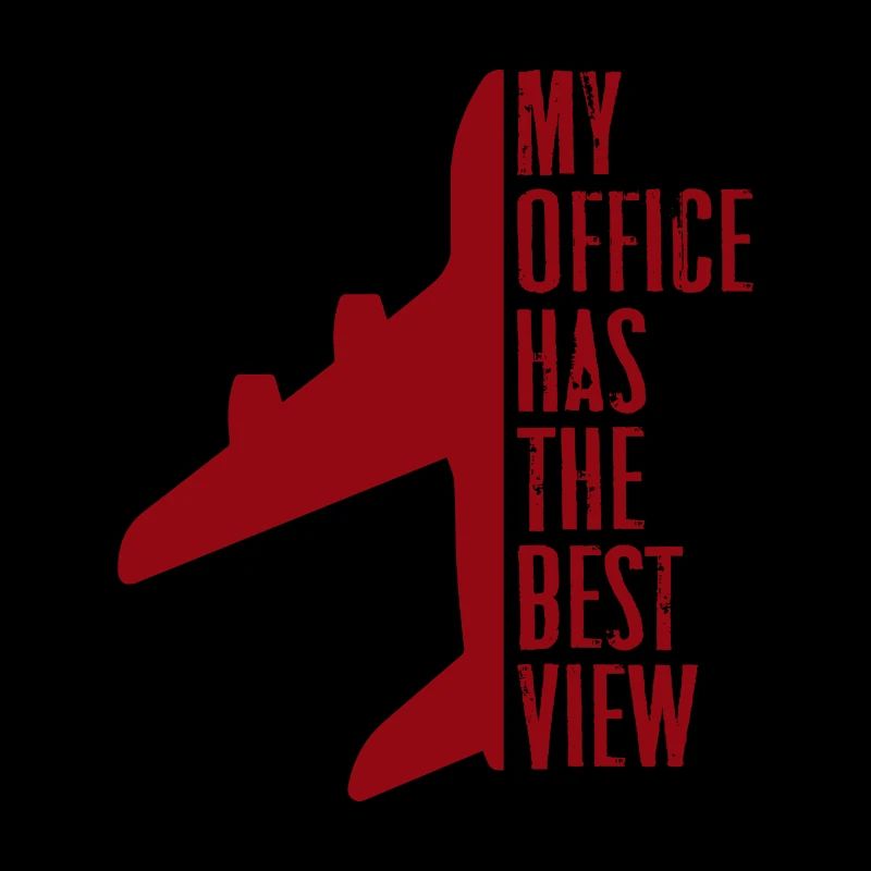 My office has the best view Geschenk Pilot Copilot