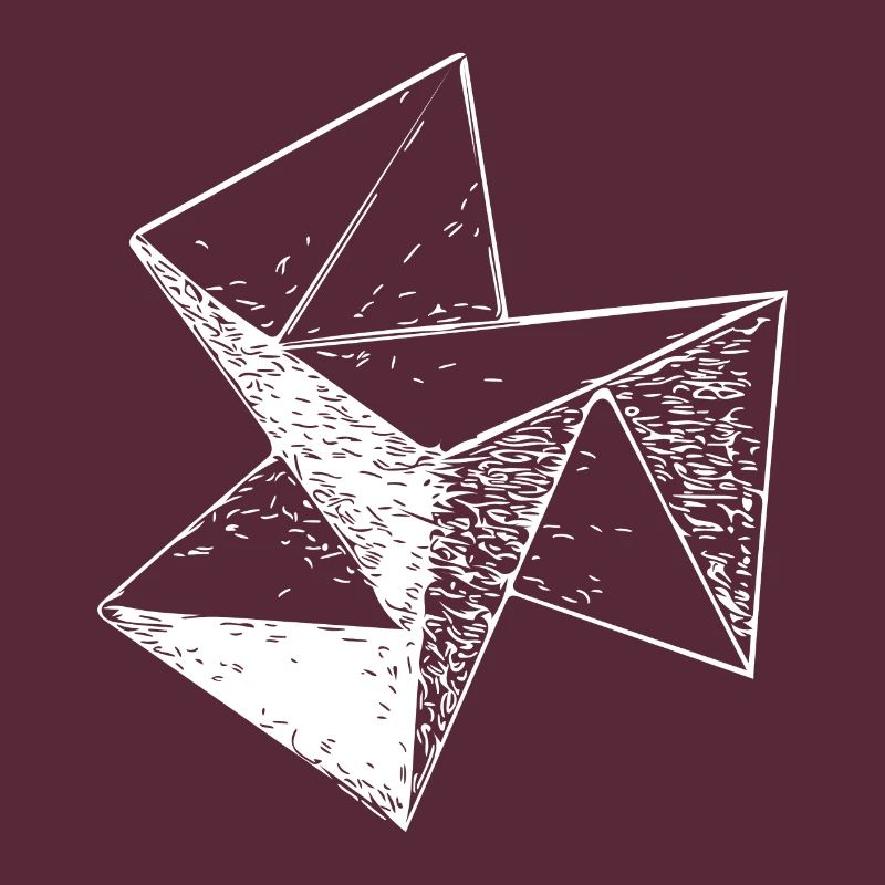 3d Vintage Triangle Cube Structure