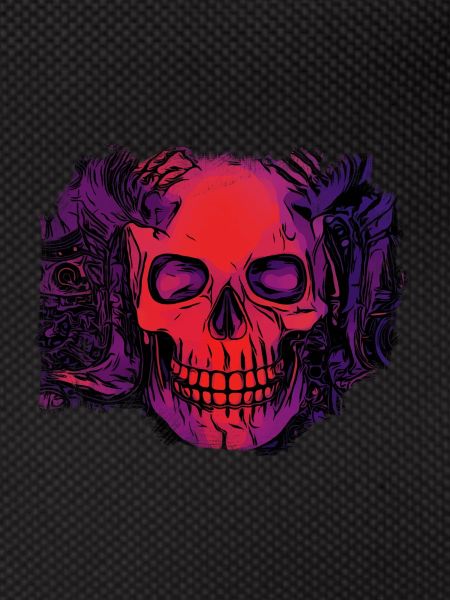 comic demons skull